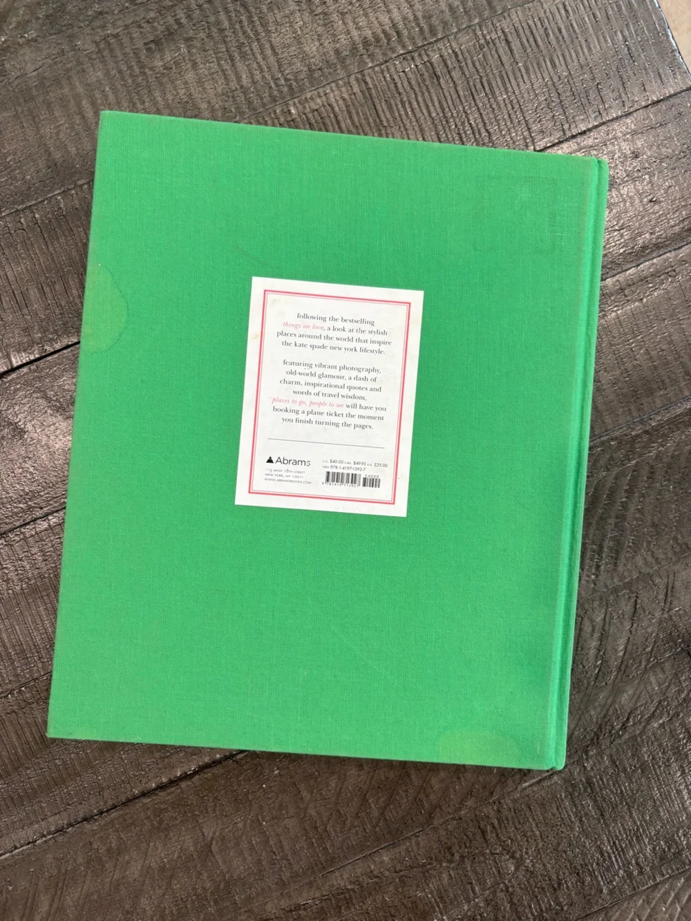 Kate Spade Places To Go People To See Coffee Table Book
